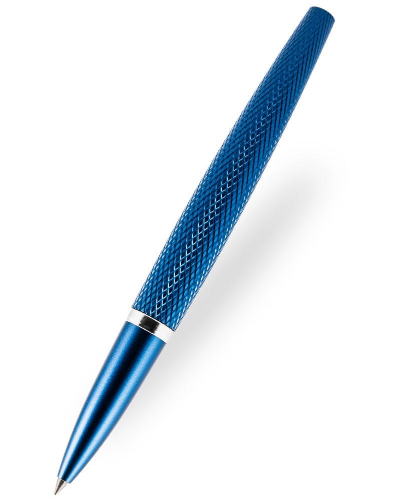 Blue rollerball pen